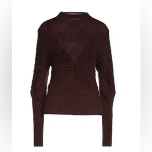 Leon and Harper brown wool sweater xs